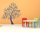 Scroll Tree Wall Decal Vinyl Tree Wall Art Stickers